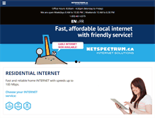 Tablet Screenshot of netspectrum.ca